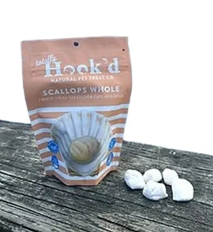 1ea Totally Hook'd Freeze-Dried Scallops 1oz - Treats